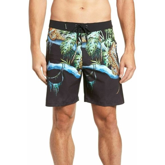 Hurley Men's Phantom Strike 18" Boardshorts - Black